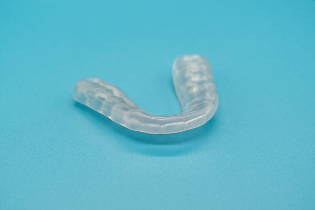 Clear plastic night guard